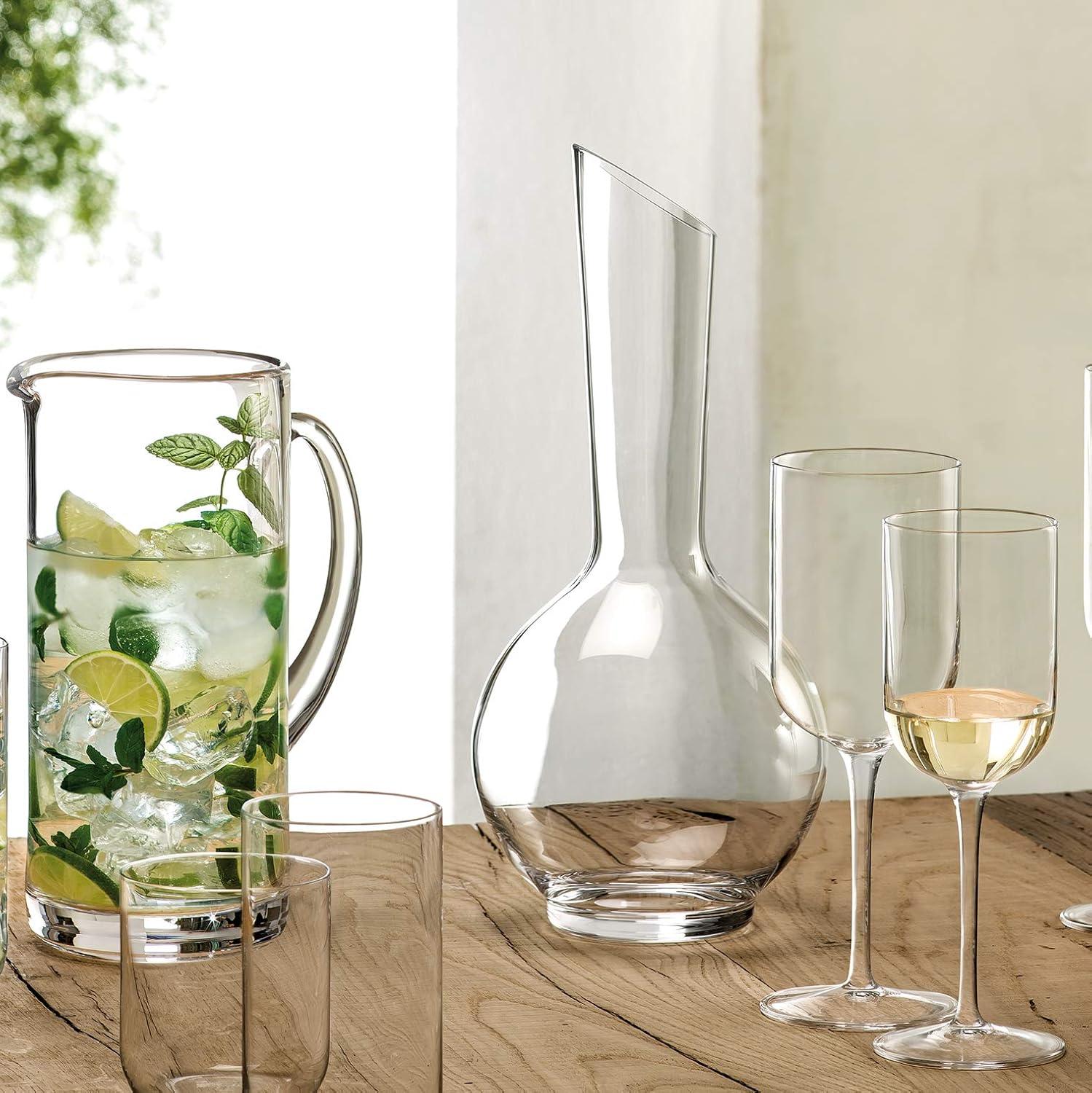 Luigi Bormioli Sublime 25.25 oz Wine Decanter – Elegant Ultra Clear Glass Carafe For Wine, Water, Juice, Coffee, Iced Tea – Wide Mouth Carafe For Restaurants & Home Use, Handmade & Dishwasher safe - view 2