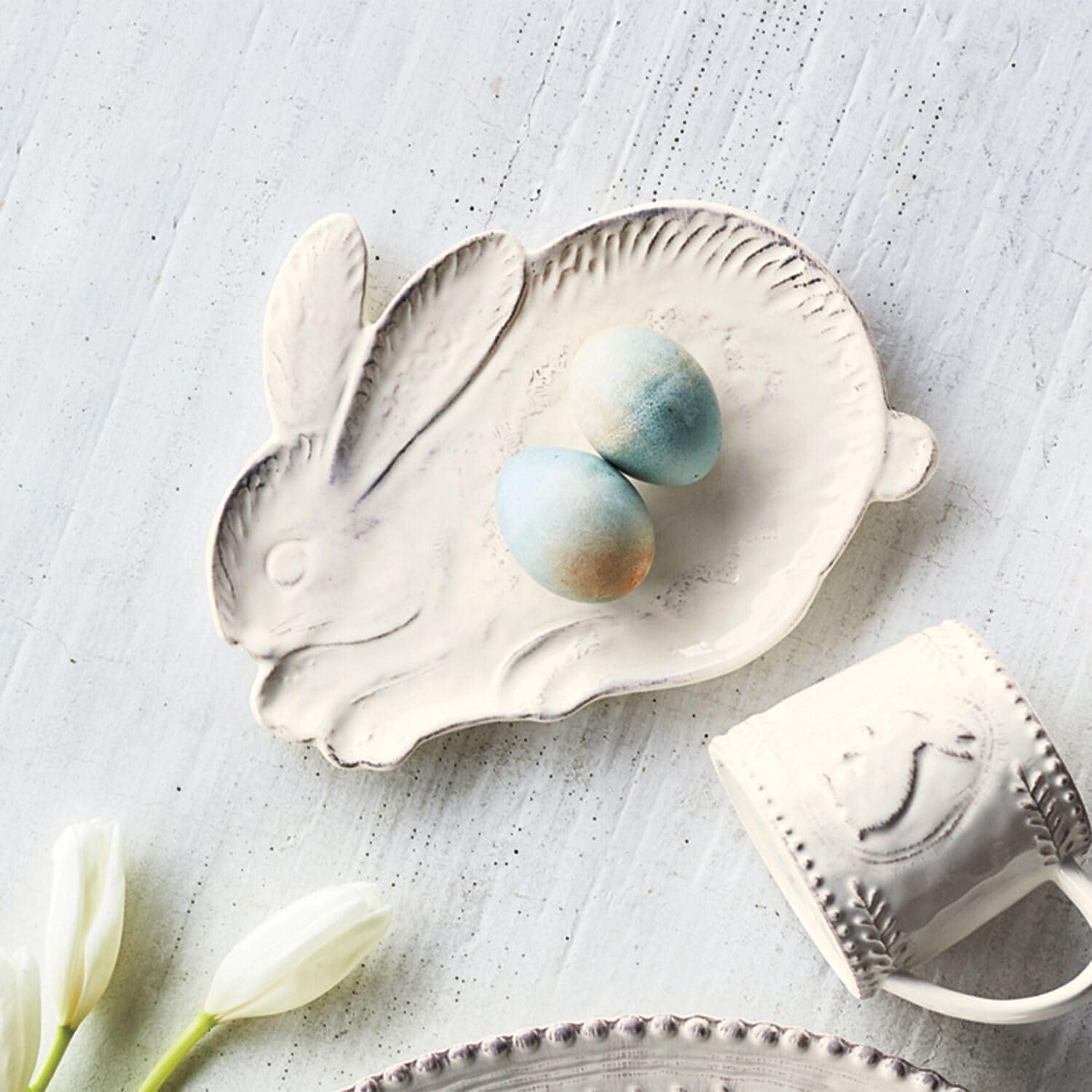 Embossed Bunny Plate by Sur La Table - view 2