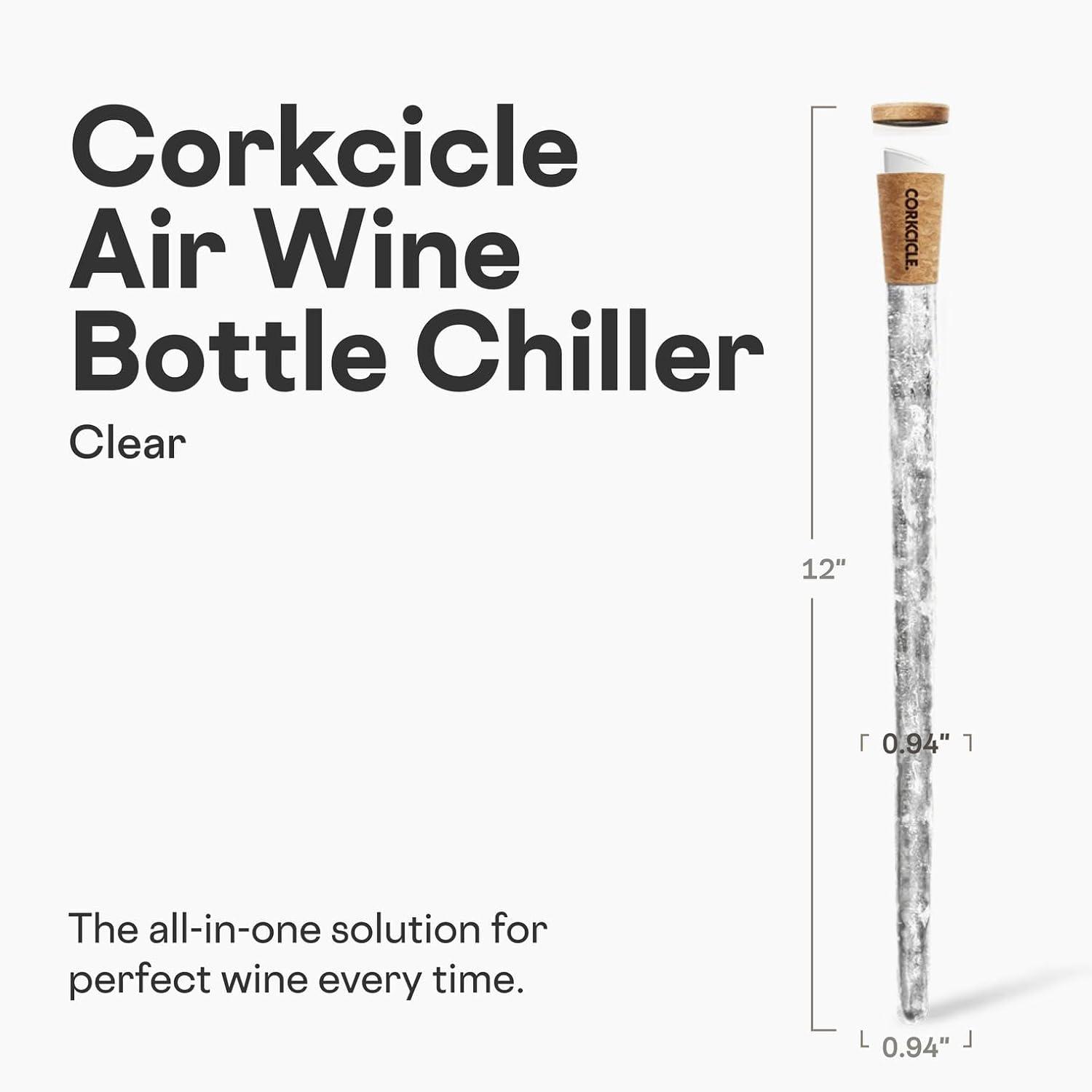 Corkcicle Air Wine Bottle Chiller – Keep Whites Cold & Bring Reds to Cellar Temp in 15 Minutes – Pour-Through Aerator for Enhanced Flavor – Gift for Wine Lovers - view 2