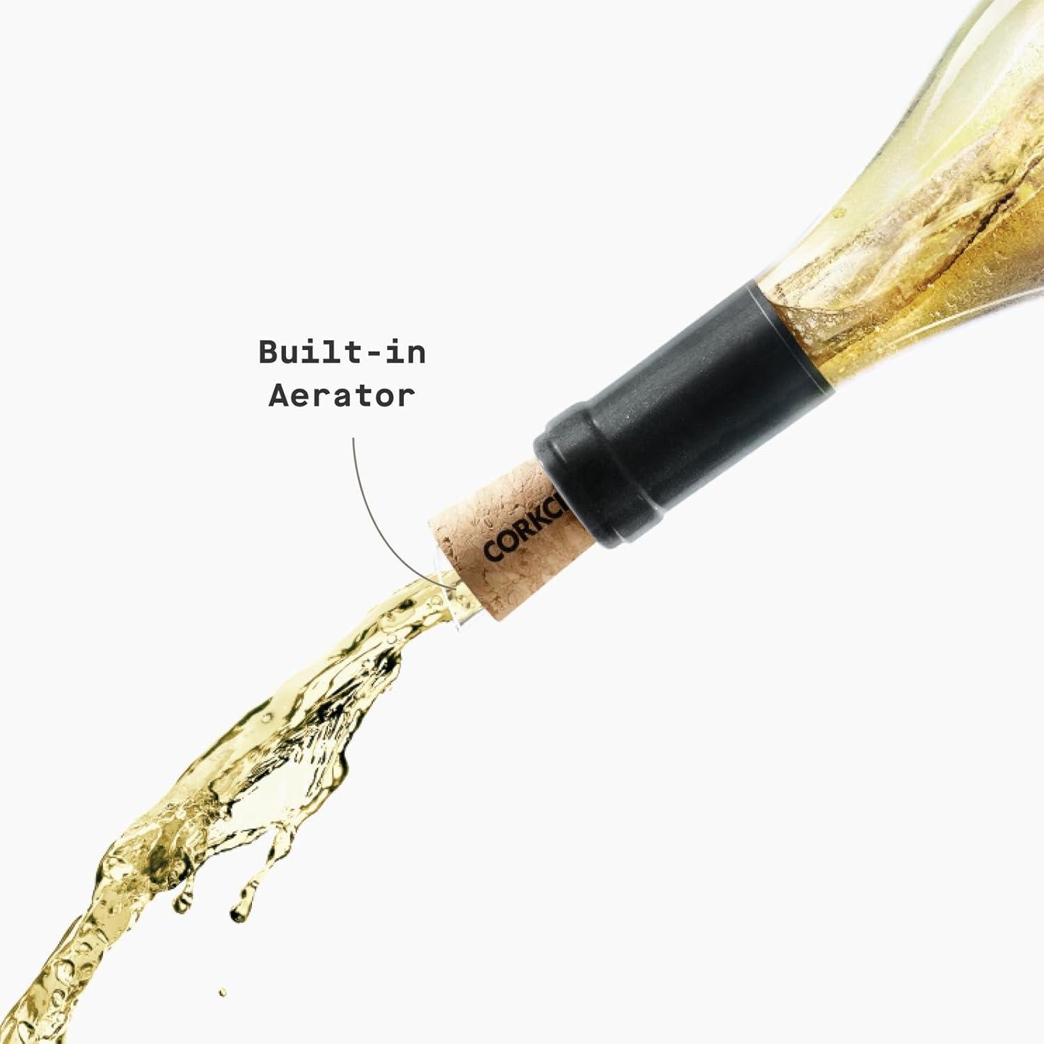 Corkcicle Air Wine Bottle Chiller – Keep Whites Cold & Bring Reds to Cellar Temp in 15 Minutes – Pour-Through Aerator for Enhanced Flavor – Gift for Wine Lovers - view 4