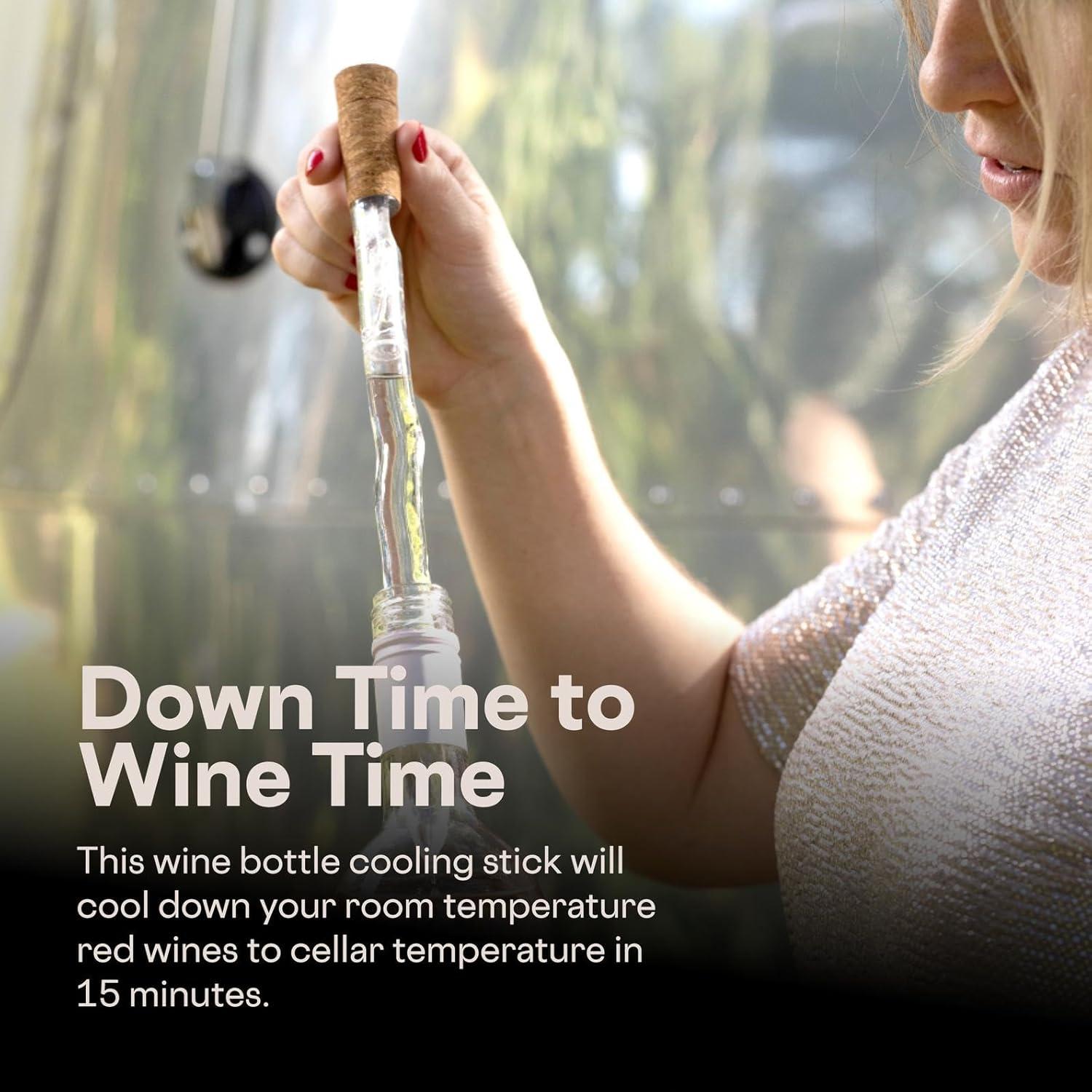 Corkcicle Air Wine Bottle Chiller – Keep Whites Cold & Bring Reds to Cellar Temp in 15 Minutes – Pour-Through Aerator for Enhanced Flavor – Gift for Wine Lovers - view 6