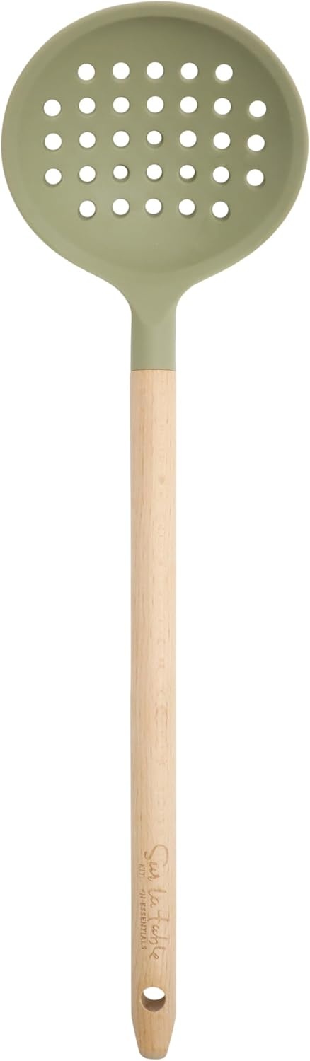 Sur La Table Kitchen Essential Mealcraft Silicone Spatula – Juniper Green(Juniper Green (Silicone/Beechwood)) - view 8