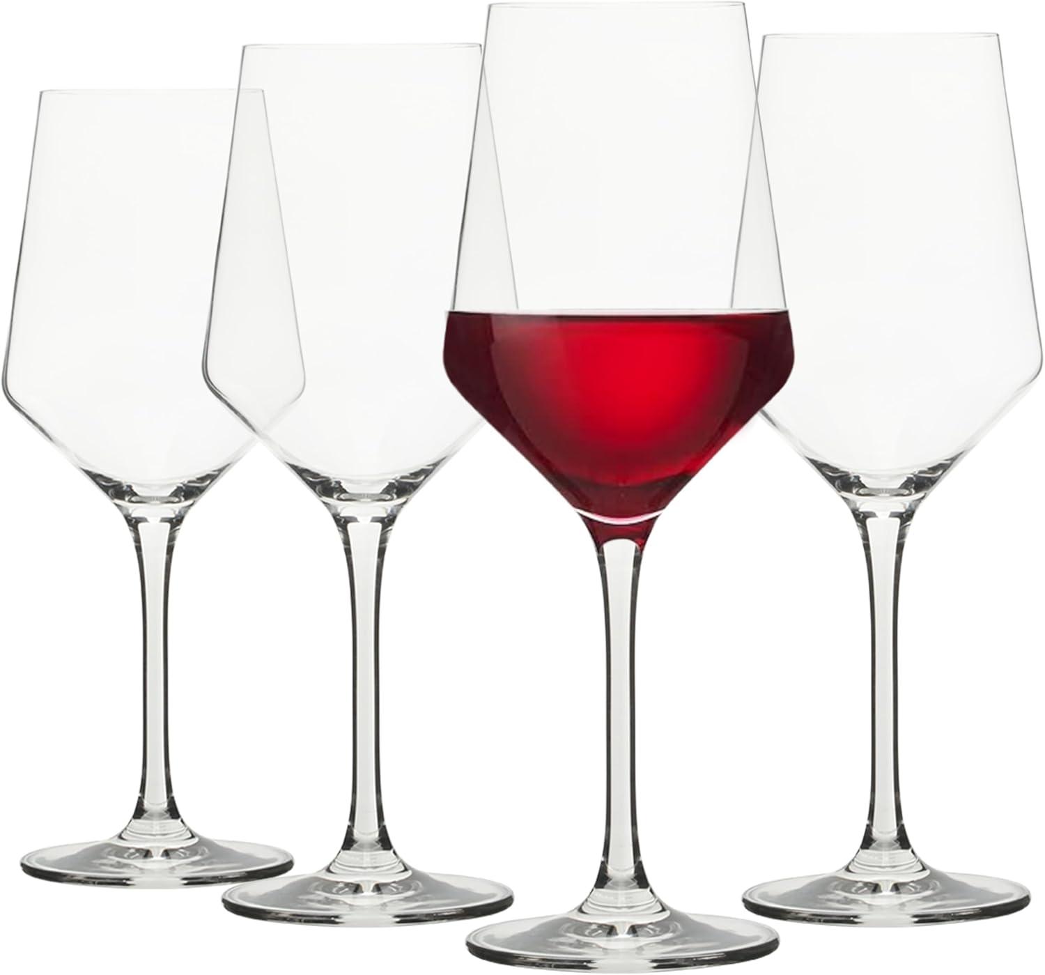 Sur La Table Kitchen Essentials Vino Breeze Crystal Clear 14 OZ 4 Pack All Purpose White Wine Glass With Modern Curve Silhouette(Glass) - view 6