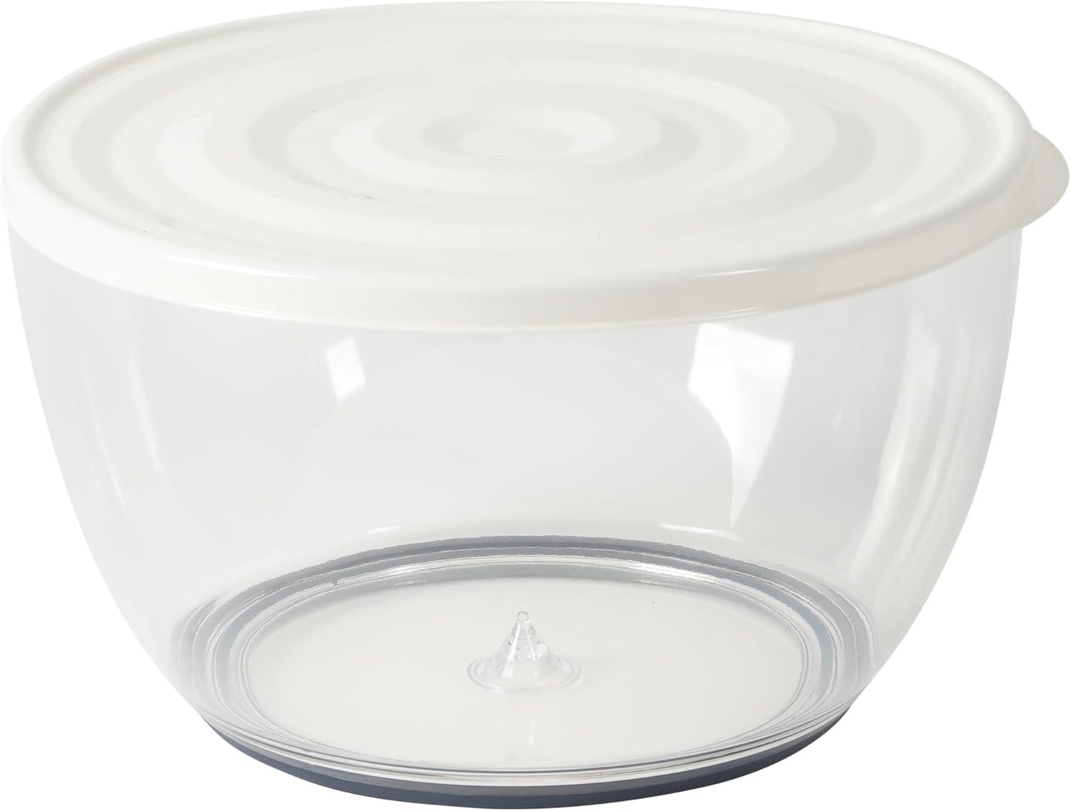 Sur La Table Kitchen Essential 6.3 Qt Salad Spinner, Fruit Wahser, Fruit Washing Bowl with Strainer, Vegertable Cleaner, Salad Cleaner, Lettuce Washer – Navy Blue(Juniper Green) - view 7