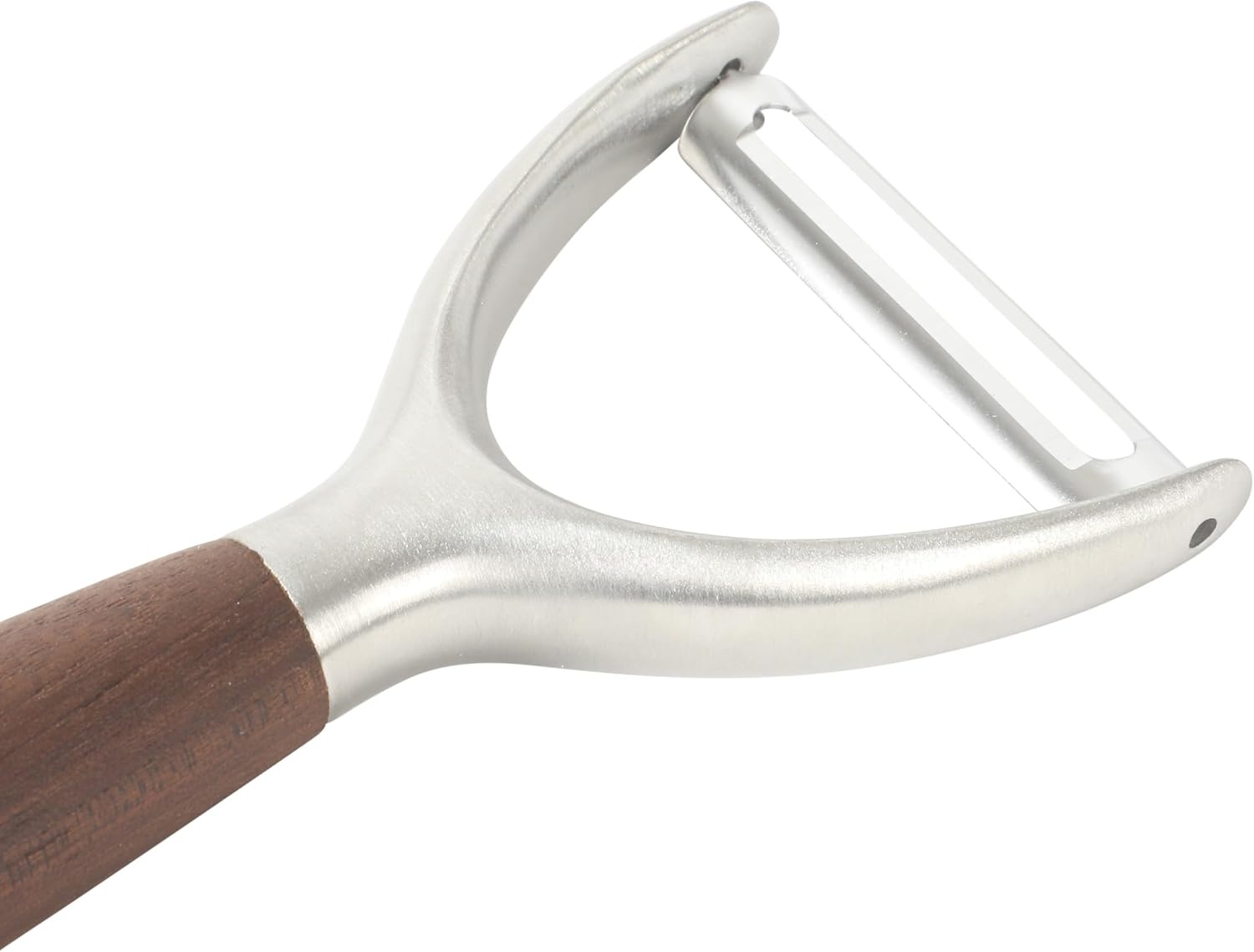 Sur La Table Kitchen Essential Stainless Steel Vegetable Y Peeler W/Walnut Wood Handle - view 6
