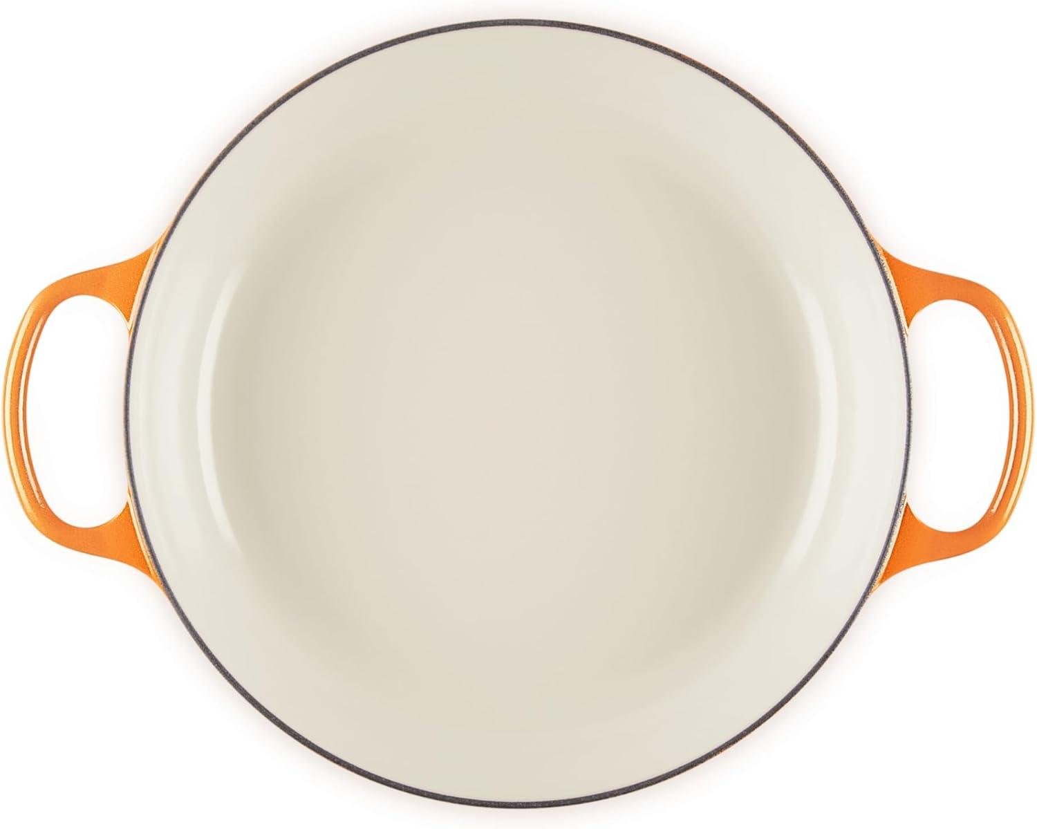 Le Creuset Enameled Cast Iron Signature Braiser, 3.5 qt., Cerise(Flamme Doree) - view 4