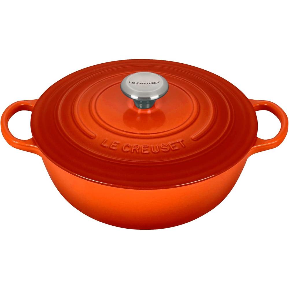 Le Creuset 7.5 Quart Signature Chef’s Oven Shallot(Flame)