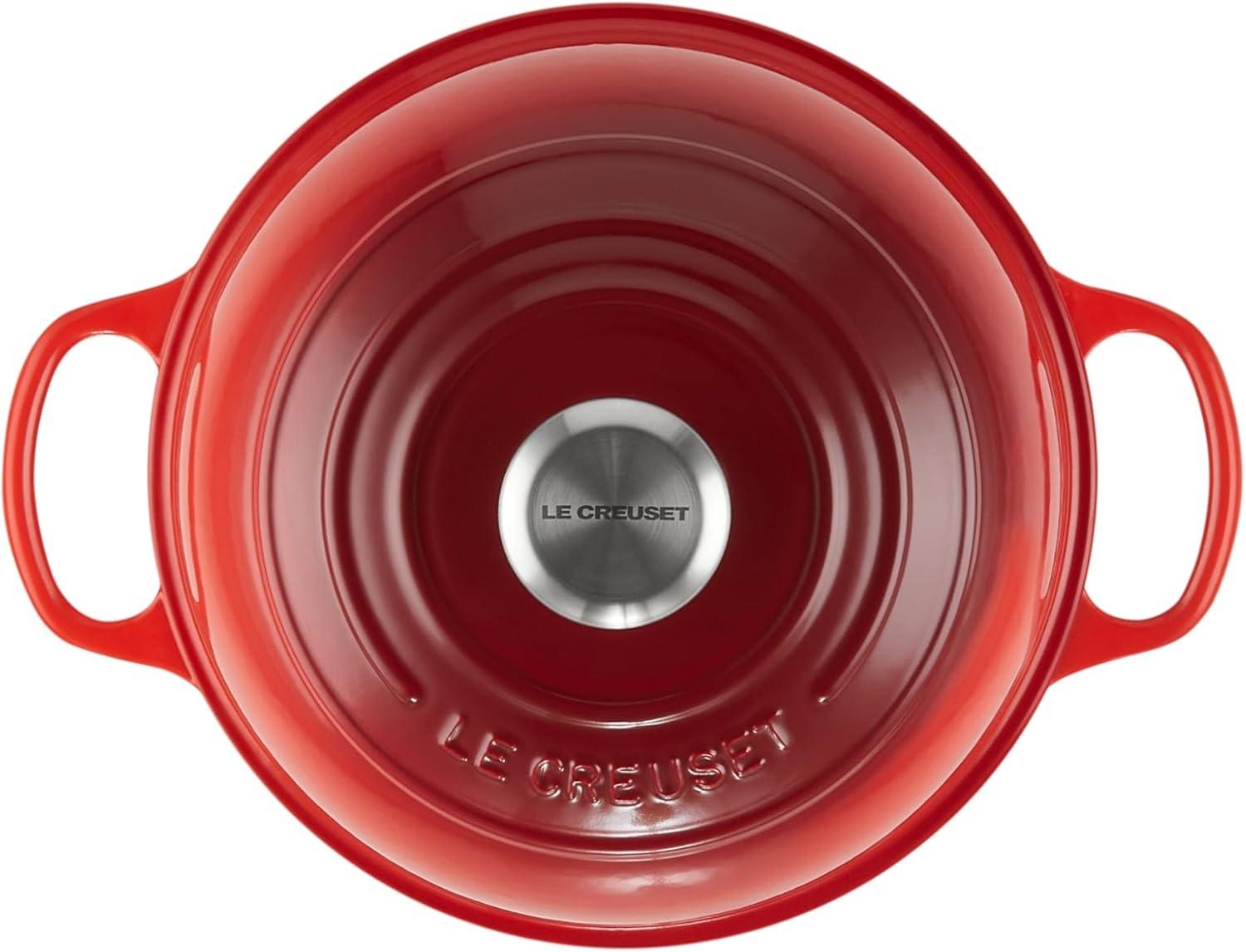 Le Creuset Enameled Cast Iron Bread Oven, White(Cerise) - view 2
