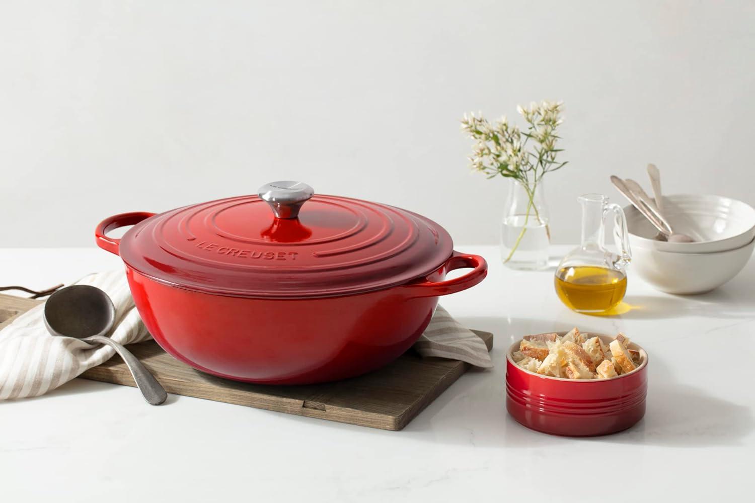 Le Creuset 7.5 Quart Signature Chef’s Oven Shallot(Cerise) - view 5