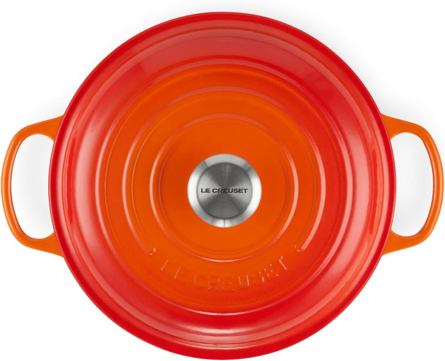 Le Creuset Enameled Cast Iron Signature Braiser, 3.5 qt., Cerise(Flame) - view 2