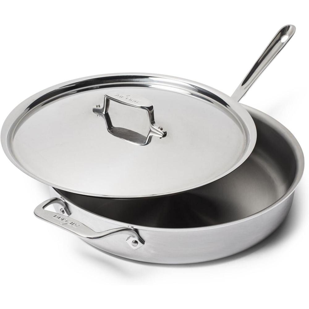 All-Clad D5 Brushed Stainless Steel Sauté Pans