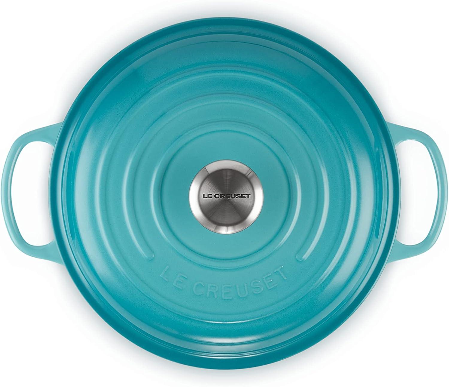 Le Creuset Enameled Cast Iron Signature Braiser, 3.5 qt., Cerise(Caribbean) - view 4