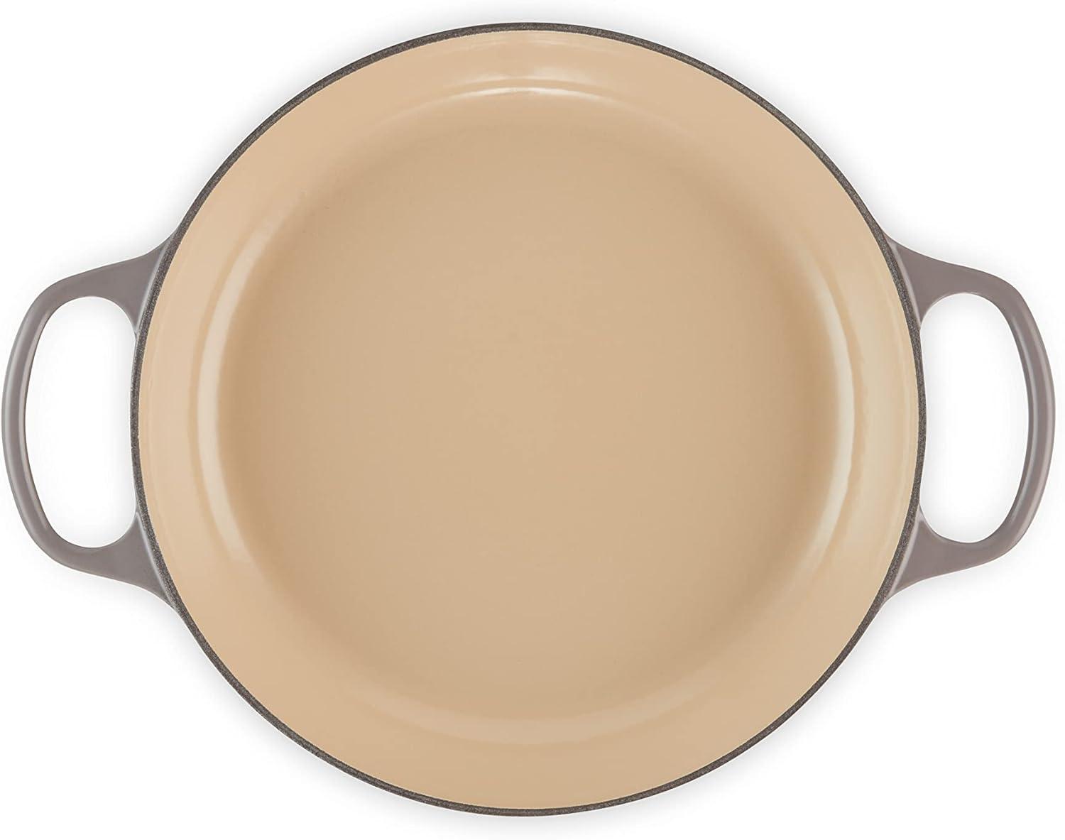 Le Creuset Enameled Cast Iron Signature Braiser, 3.5 qt., Cerise(Oyster) - view 4