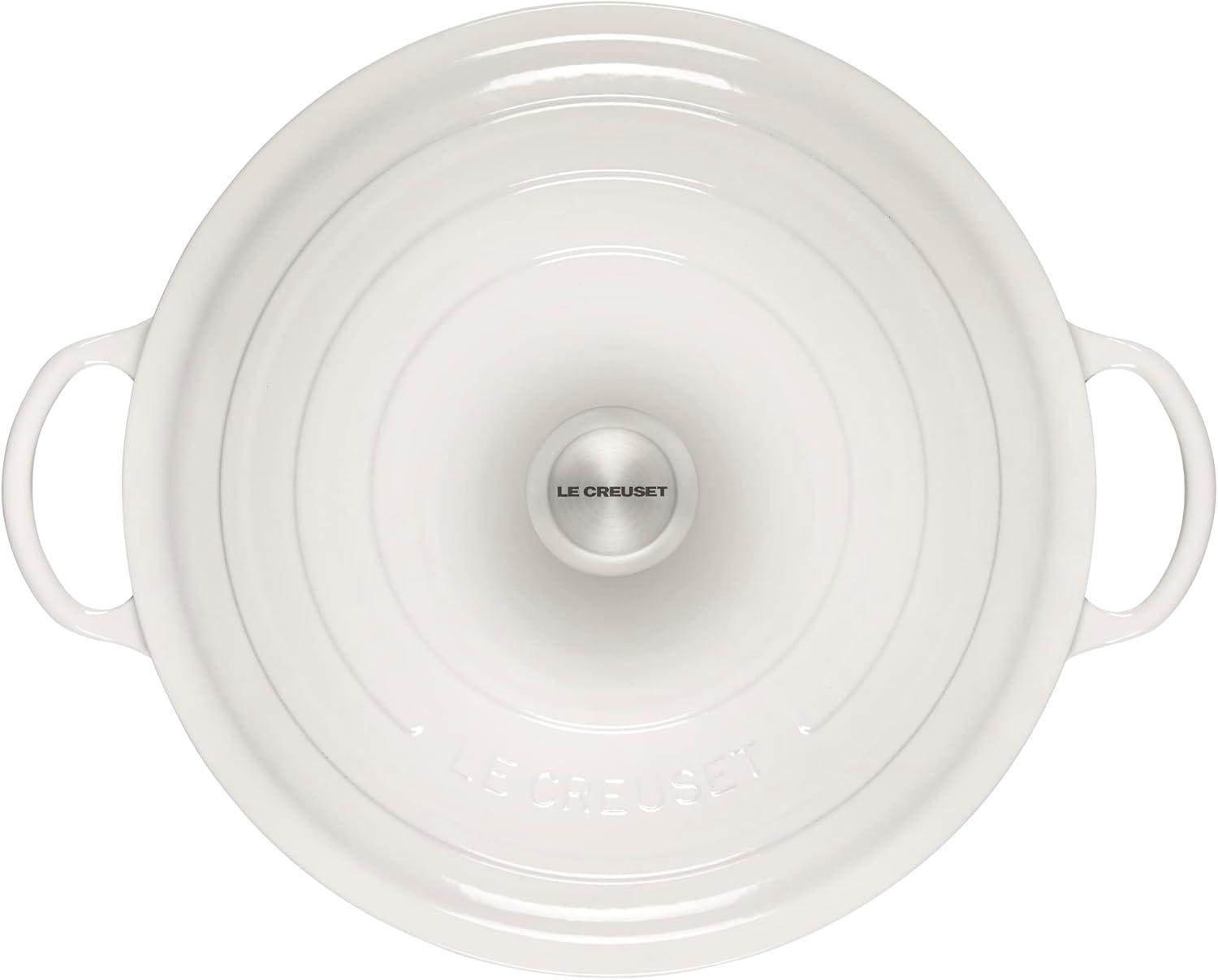 Le Creuset 7.5 Quart Signature Chef’s Oven Shallot(White) - view 2