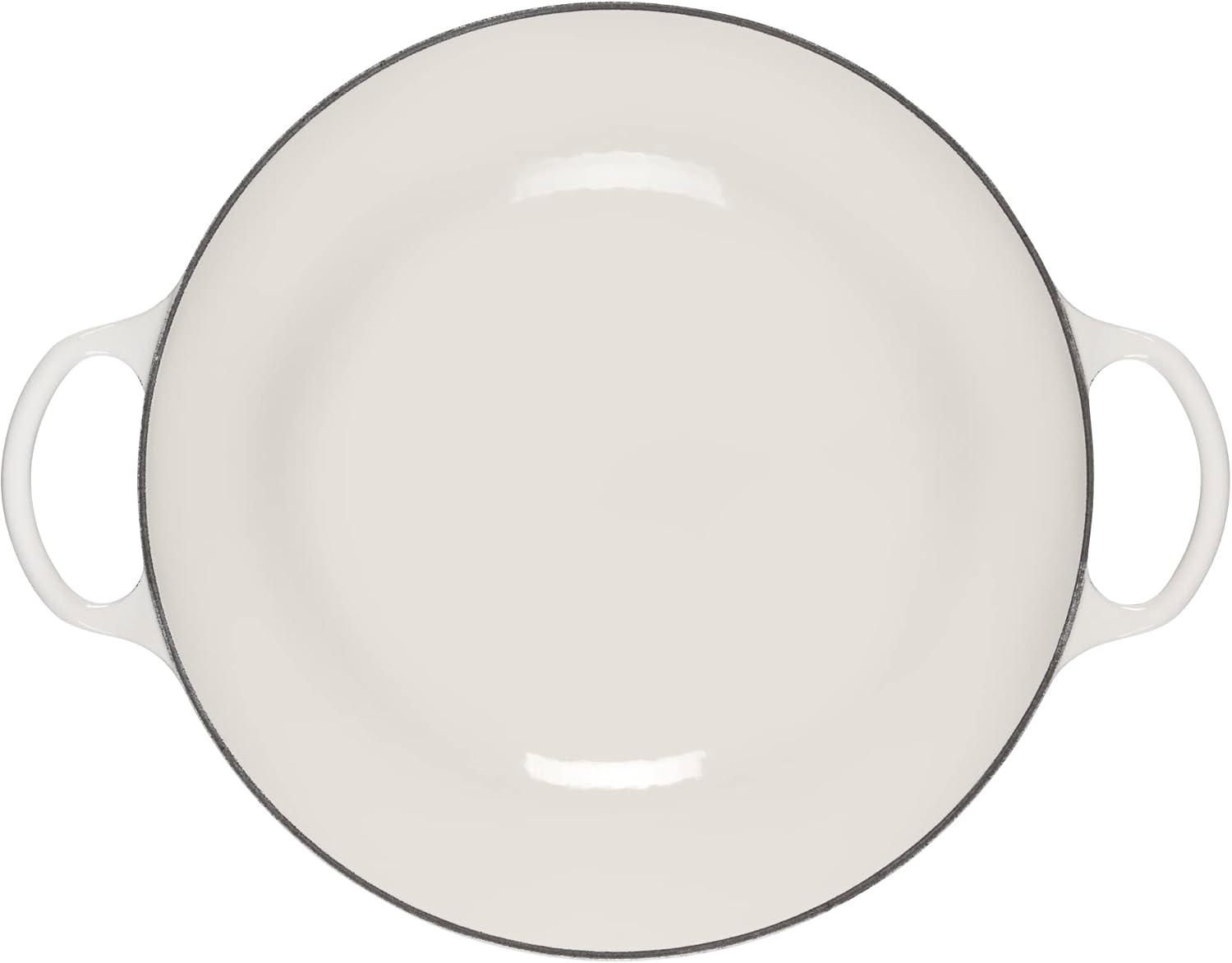 Le Creuset 7.5 Quart Signature Chef’s Oven Shallot(White) - view 3