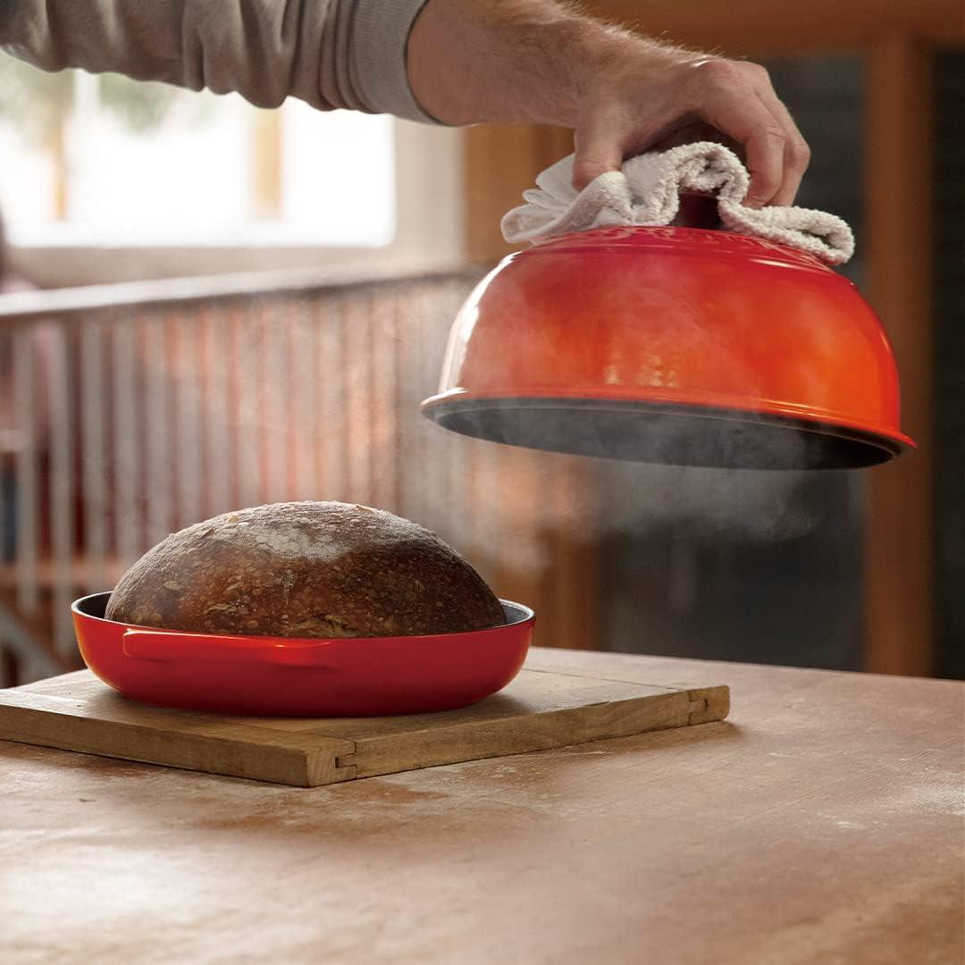 Le Creuset Enameled Cast Iron Bread Oven, White(Flame) - view 4