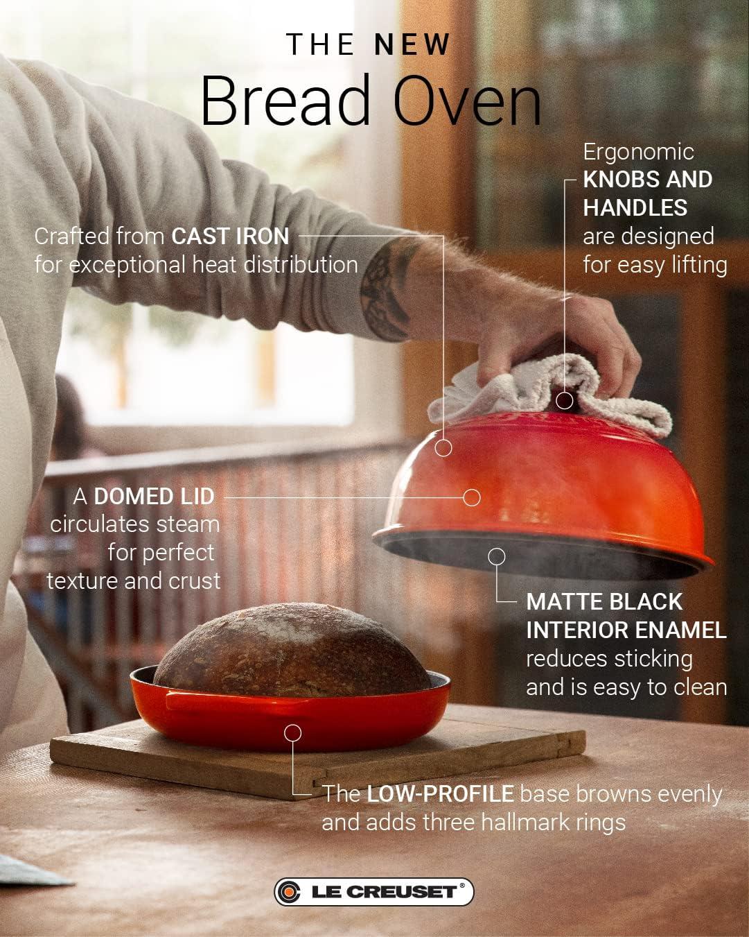 Le Creuset Enameled Cast Iron Bread Oven, White(Peche) - view 5