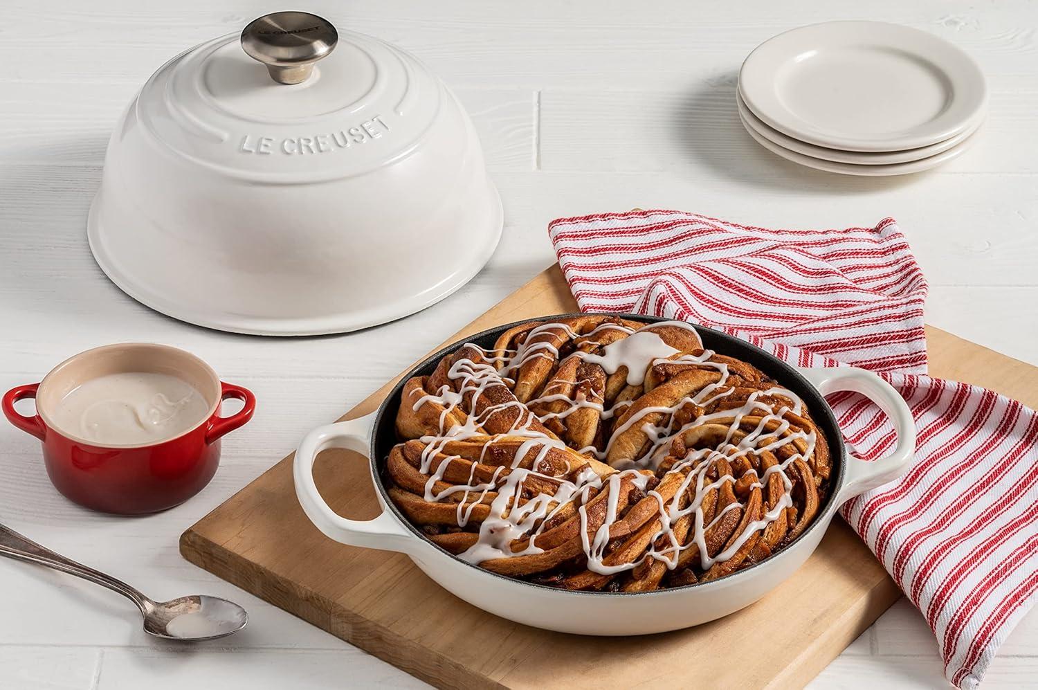 Le Creuset Enameled Cast Iron Bread Oven, White(Peche) - view 6