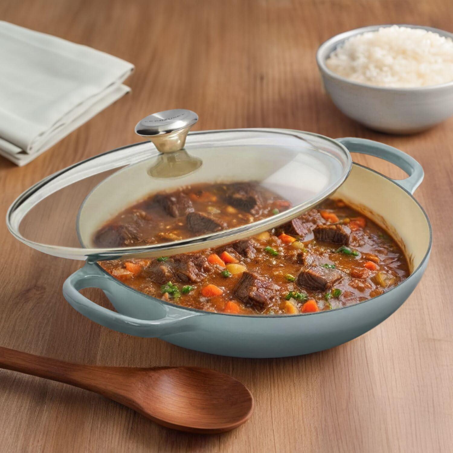 Le Creuset Buffet Casserole with Glass Lid, 3.5 qt, Sea Salt - view 3