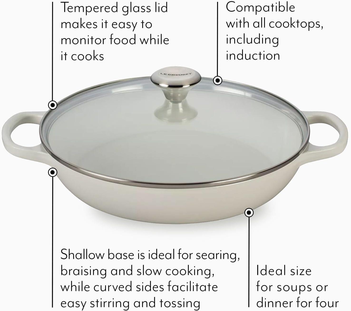 Le Creuset Buffet Casserole with Glass Lid, 3.5 qt, Artichoke - view 4