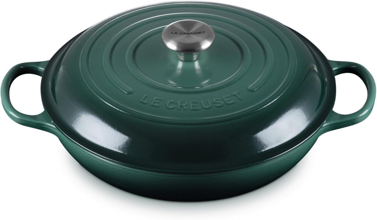 Le Creuset Enameled Cast Iron Signature Braiser, 3.5 qt., Cerise(Artichaut) - view 6