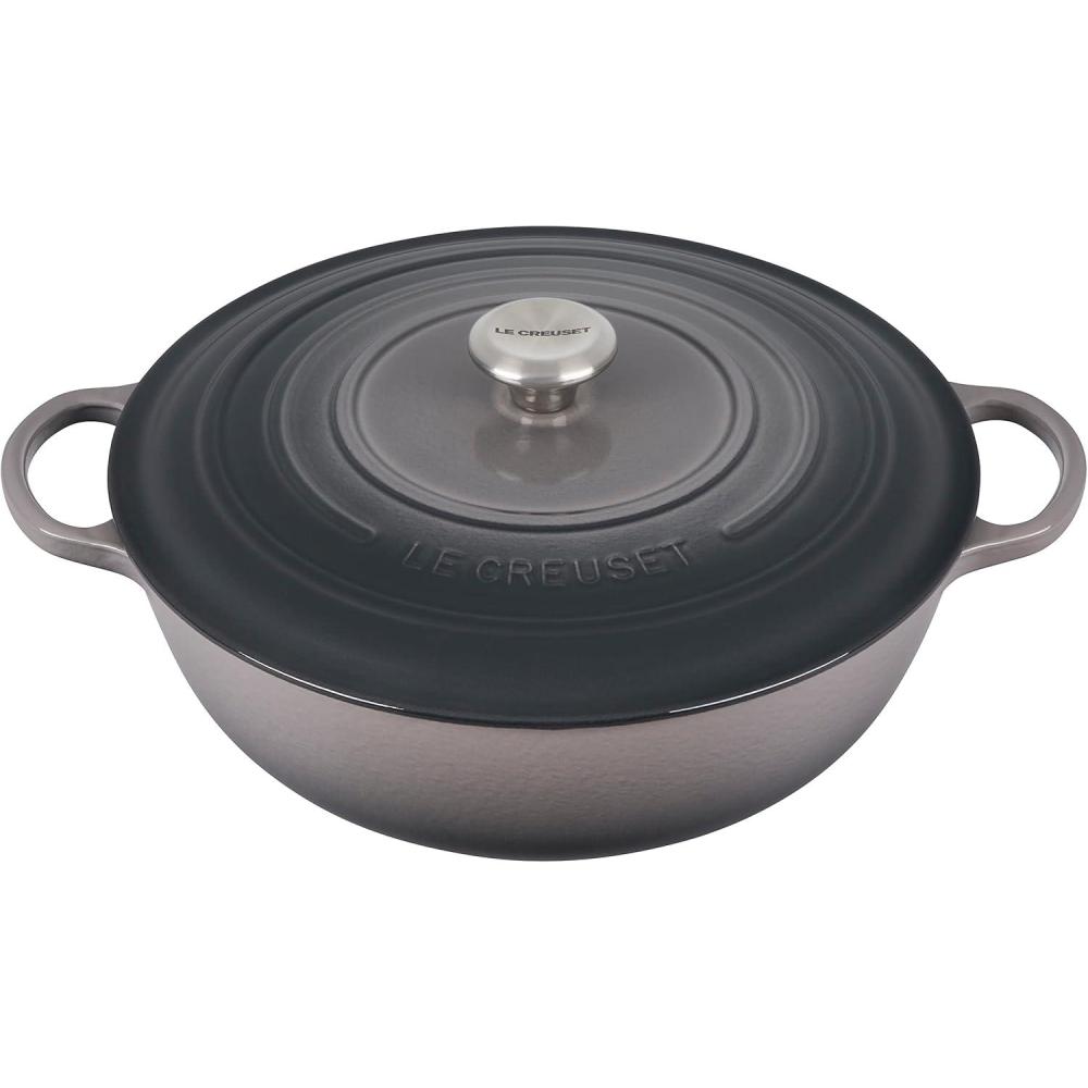 Le Creuset 7.5 Quart Signature Chef’s Oven Shallot(Oyster)