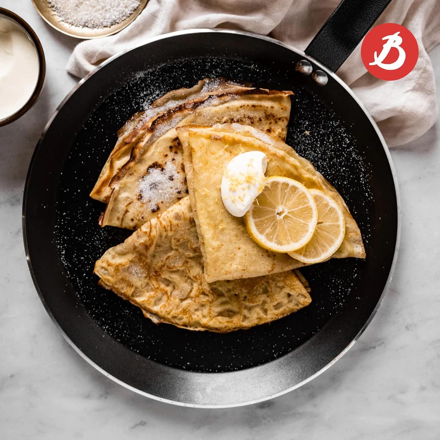 de Buyer CHOC Nonstick Crepe & Tortilla Pan – 10.25 – Ideal for Making & Reheating Crepes, Tortillas & Pancakes – 5-Layer PTFE Coating – PFOA Free – Made in France - view 5