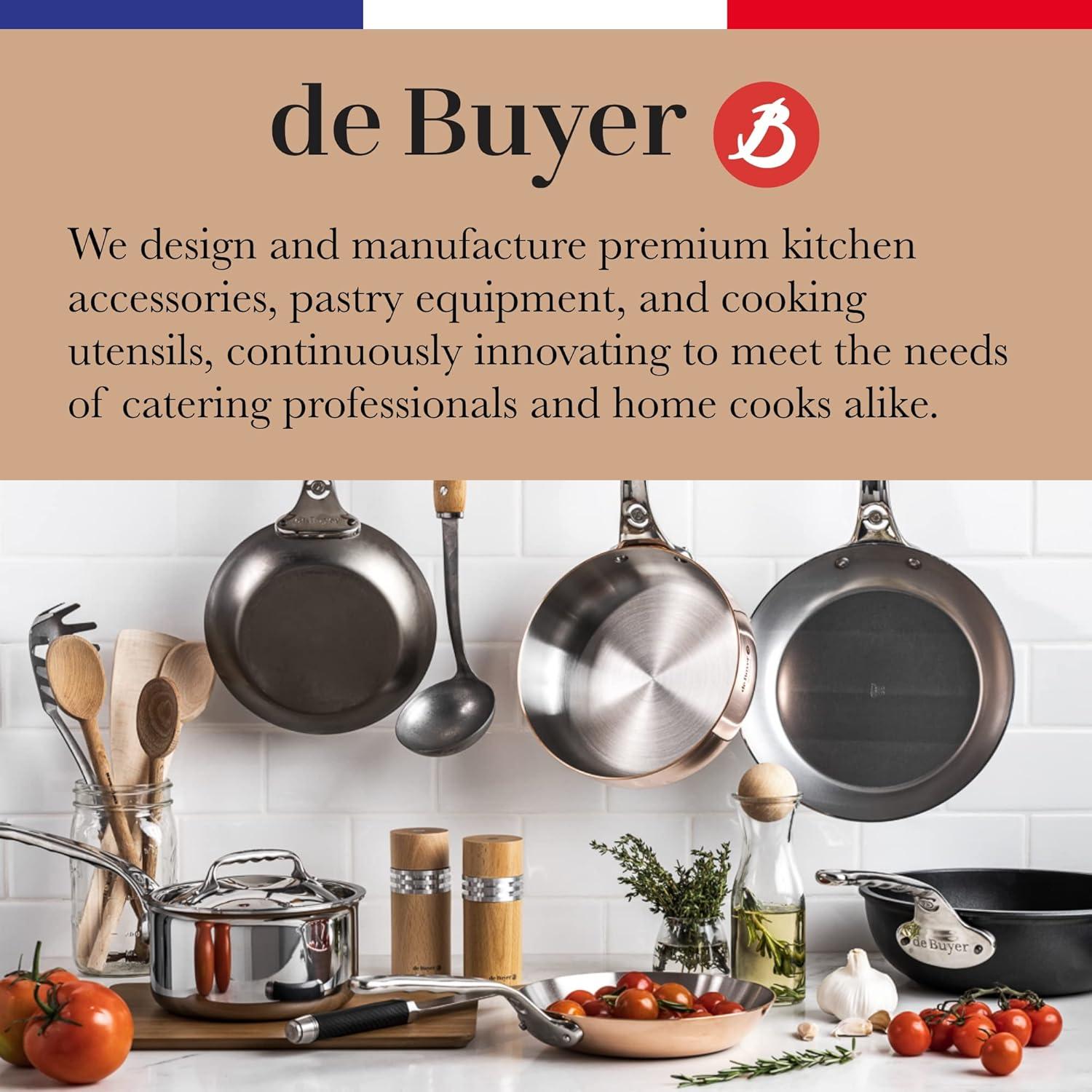 de Buyer CHOC Nonstick Crepe & Tortilla Pan – 10.25 – Ideal for Making & Reheating Crepes, Tortillas & Pancakes – 5-Layer PTFE Coating – PFOA Free – Made in France - view 6