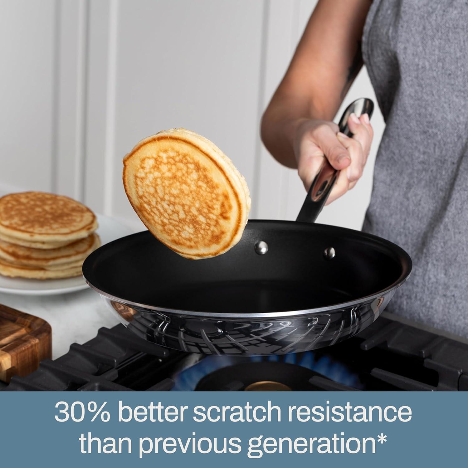 All-Clad D3 Pro Nonstick 3-ply Bonded Cookware, 10 inch Fry Pan and Spatula - view 4
