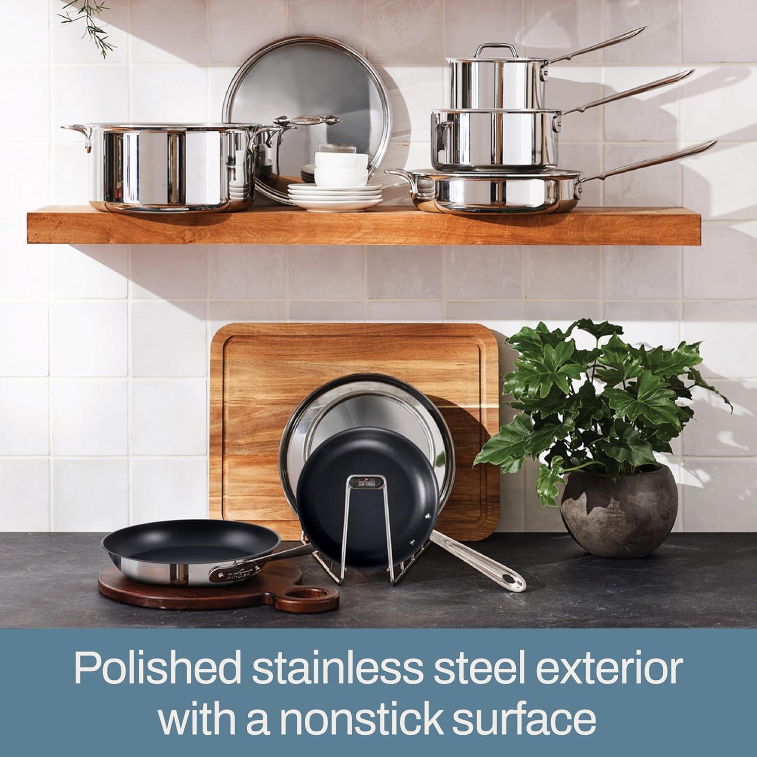 All-Clad D3 Pro Nonstick 3-ply Bonded Cookware, 10 inch Fry Pan and Spatula - view 6