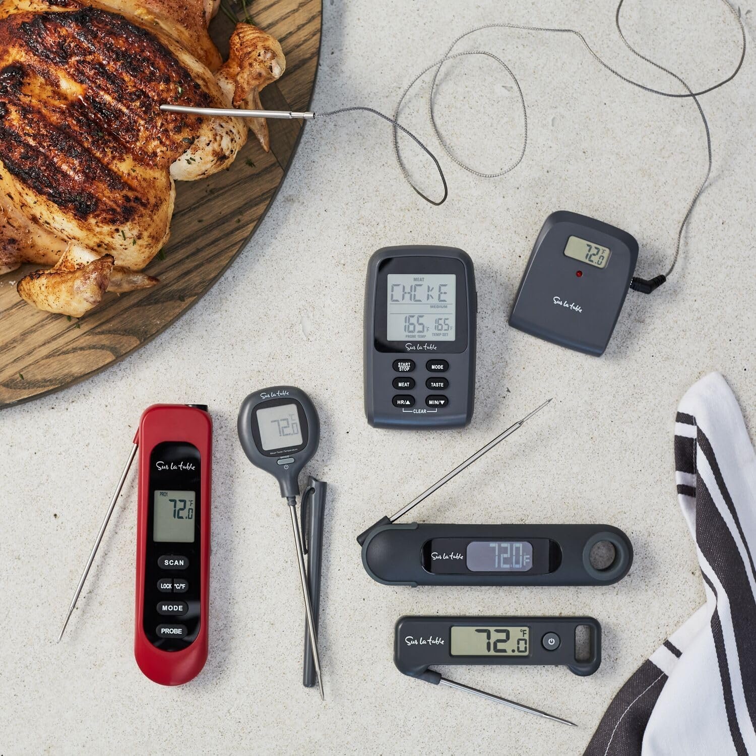 Sur La Table 3-In-1 Thermometer, Orange - view 2